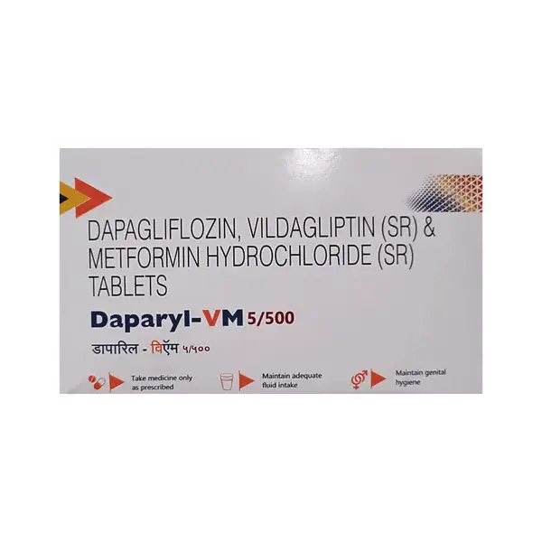 Daparyl VM 5mg/500mg/100mg Tablet SR